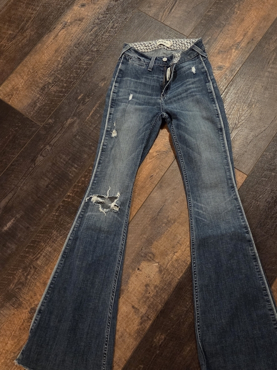 Ariat Denim - Ariat Women's High Rise Distressed Flare Jeans